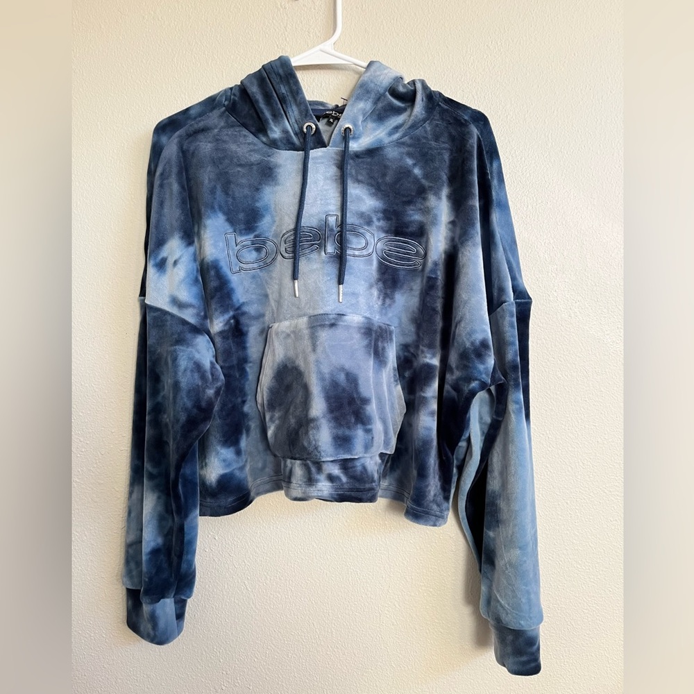 Bebe cropped hoodie size xl